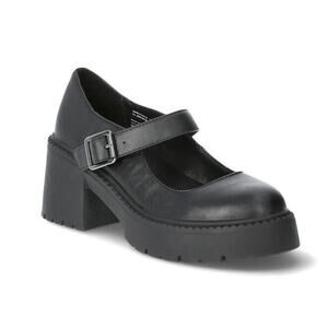 Steve MADDEN NYC Women’s 11 Lug Sole Chunky Mary Jane Black Shoes Boots Y2K Goth